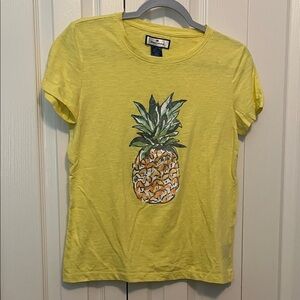 Yellow short sleeve pineapple tee. Size S